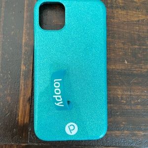 Loopy case iPhone 11- sparkle turquoise
